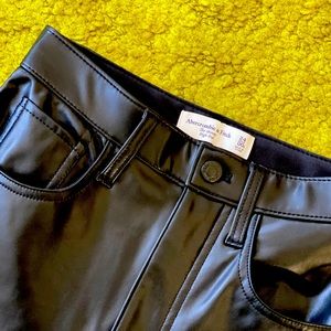 Abercrombie & Fitch Vegan Leather Skinny Pants